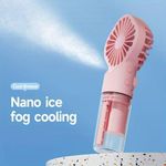 product_image_name-Generic-Mini Ventilateur De Pulvérisation Portatif, Ventilateur Rechargeable Portable, Réglage à 4 Vitesses-2