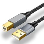 Generic Câble d’imprimante USB-B, USB 2.0 haute vitesse, câble USB Type-C vers USB-B, 1 m, noir