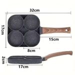 product_image_name-KITCHA-Poêle à 4 Compartiments Antiadhésive – Pour Œufs, Pancakes & Burgers, Compatible Gaz & Induction-2