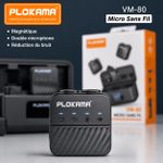 PLOKAMA Microphone VM-80 - Micro Cravate sans fil double avec réduction du bruit - image 5