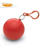 Generic Poncho de Pluie Jetable avec Porte-Clés Boule – Pratique & Compact - Rouge - image 2