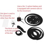 product_image_name-Generic-Horloge Murale Ronde 3D En Acrylique De Luxe, Horloge Avec Autocollants Acryliques élégant Et Moderne, Montre Horloges Miroir 3D De Luxe, Arrière-Plan Maison, Décoration Murale Pour Salon-4