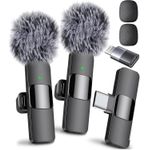 Generic Micro-Cravate Sans Fil PRO Double Mini Mic TYPE-C Téléphones Android IPhone + IOS Adaptateur