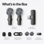 Generic Micro-Cravate Sans Fil PRO Double Mini Mic TYPE-C Téléphones Android IPhone + IOS Adaptateur - image 8