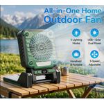 Generic Ventilateur Pliable Rechargeable – USB & Solaire - image 4
