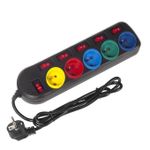 product_image_name-Generic-Rallonge Multiprise Parafoudre 5 Prises Avec Interrupteurs 1,5m Multicouleur-2