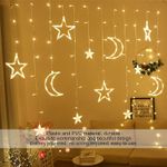 product_image_name-Generic-Guirlande Lumineuse LED Étoile et Lune 3,5M avec Alimentation USB, Décoration de Ramadan, pour Chambre et Salon-2