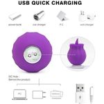 product_image_name-Generic-Sex Toy Vibromasseur à Lécher Vaginal En Forme De Rose, Jouet Sexuel Pour Femmes-6