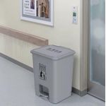 product_image_name-Generic-Grande Poubelle à Pédale 30L – Bac à Déchets Haute Capacité – Design "Slim" Gain de Place – Idéale Cuisine, Bureau & Commerce – Plastique Renforcé Gris Anthracite-5