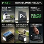 Pride Wolf Power Bank 50000mAh Charge Rapide 22.5W avec 3 Câbles Intégrés - image 7