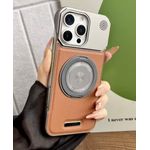 Coque iphone 14 Pro marron bague fin