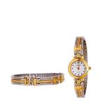 Ensemble Montre ET Bracelet Femme - Argent/Or