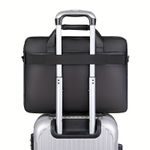 product_image_name-Gukbis-Sac pour ordinateur portable multifonctionnel pour le business - Tissu Oxford, bandoulière réglable, fermeture éclair - Noir-2