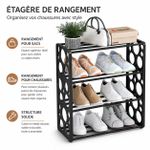 Generic  Étagère Range-Chaussures 4 Niveaux - image 4