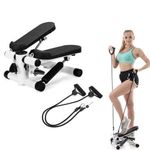 Generic Mini Stepper - Vélo Pas à Pas Avec Ecran Multifonctions Et Cordes Élastiques