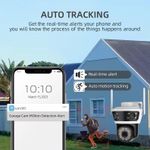 product_image_name-Generic-6MP Full HD Caméra Wifi 4K PTZ Caméra IP Extérieure De Sécurité Extérieure Sans Fil À 3 Objectif Wifi À 3 Écran - Blanc-8