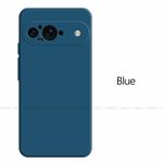 Google Pixel Coque En Silicone Compatible Pixel 9 - Bleu