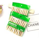 product_image_name-Generic-Pinces à Linge - Pinces En Bambou - Pinces à Linge En Bois Avec Ressort En Métal Antirouille-2