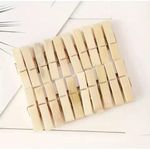 product_image_name-Generic-Pinces à Linge - Pinces En Bambou - Pinces à Linge En Bois Avec Ressort En Métal Antirouille-3