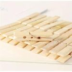 product_image_name-Generic-Pinces à Linge - Pinces En Bambou - Pinces à Linge En Bois Avec Ressort En Métal Antirouille-7