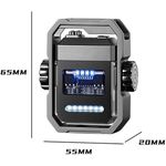 product_image_name-Generic-Briquet électrique-lumineux rechargeable US.Le design transparent rend ce briquet à la mode et technologique. ce briquet est fabriqué en alliage de zinc de haute qualité, il y a un port de charge au bas du réservoir de carburant et un câble de charge-2