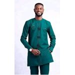 Ensemble tunique homme manches longues 