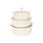 Generic Agréable Lot De 3 Soupières à Couvercle Vitré - image 2