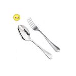 product_image_name-Generic-Lot De 12 Couverts ( 6 Cuillères Et 6 Fourchettes ) De Luxe De Table-1