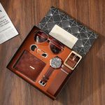 product_image_name-pas de marque-Ensemble Montre Homme Marron -1