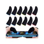 product_image_name-Generic-12 manchons de doigts en carbone anti-transpiration pour joueur, couvre-doigts pour tous écrans tactiles -1