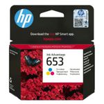 Hp  Cartouche d’encre Ink Advantage trois couleurs 653 authentique