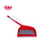 product_image_name-Liao-Ensemble Pelle et Balayette Ergonomique – Kit de Nettoyage Rapide avec Bord en Caoutchouc – Poignée Soft-Grip Antidérapante – Design Compact Rouge & Gris-2