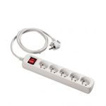 Rallonge Multiprise 5 Prises + Terre - Blanc