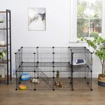 LASA Enclos pliable pour petits animaux avec plateformes - Noir - image 5