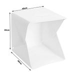 Generic Studio Photo Box Lumineux LED 40cm-Blanc - image 2