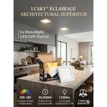Generic Pack de 5 Downlights LED Carrés 12W - Éclairage Architectural LCSKY® - image 3