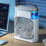 product_image_name-Generic-Mini Climatiseur Portable Air Cooler Fan 3 Vitesses avec Réservoir d’Eau, LED 7 Couleurs et Minuterie-6