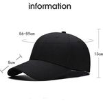 Fashion Casquette de baseball ajustable 2 pièces - Noir - image 4