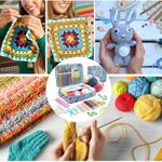 product_image_name-Generic-Kit de Crochet Portable MS 59 Pièces/Ensemble Kit de Crochet Débutant avec Sac de Rangement pour Fil et Outils-4