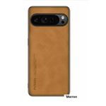 Coque GOOGLE PIXEL 9 PRO (Maron) - ÉLÉGANTE, LÉGÈRE, ULTRA FINE AVEC DOS EN SIMILI CUIR ANTI-DÉRAPANTE 