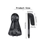 product_image_name-Fashion-Durag Waves Pour Homme Casquette En Soie-noir-2