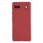 Coque En Silicone Compatible Pour Google Pixel 6 A - ROUGE
