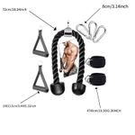 product_image_name-Generic-Accessoires pour attelle de biceps de fitness (corde à double extrémité + bande de résistance + sangle de cheville + crochet)-5