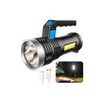 Generic Puissant Lampe Torche LED Rechargeable 4 Modes - image 3