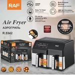 RAF Friteuse à air chaud à double porte 10L , four et déshydrateur - Friteuse Sans Huile XXL, 10 Litres Air Fryer Tactile