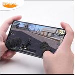 product_image_name-Generic-Gants de jeux Vidéo Pour Téléphone Portable Anti-Transpirant, Manchon pour écran tactile en fibre de carbone et argent-  Noir/Bleu-4