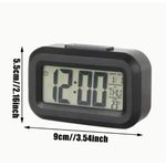 product_image_name-Generic-1 pc Réveil de bureau à enregistrement de présence multifonction avec éclairage, température, calendrier et minuterie (sans batterie) Réveil étudiant avec manuel d'instructions en anglais-7