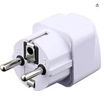 product_image_name-Adaptateur-Enfichable, Appareil électronique 3 Broches UK/HK/UAE à prise Femelle EU 2 Broches avec Obturateur de Sécurité-4