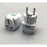 product_image_name-Adaptateur-Enfichable, Appareil électronique 3 Broches UK/HK/UAE à prise Femelle EU 2 Broches avec Obturateur de Sécurité-5