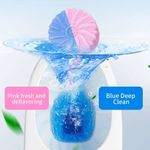 product_image_name-Generic-Lot De 10 Désodorisants De Haute Qualité Bleu-Rose Solide Bloc à Bulles Nettoyant Pour Cuvette De Toilette, Blocs De Nettoyage Pour Toilettes WC-4